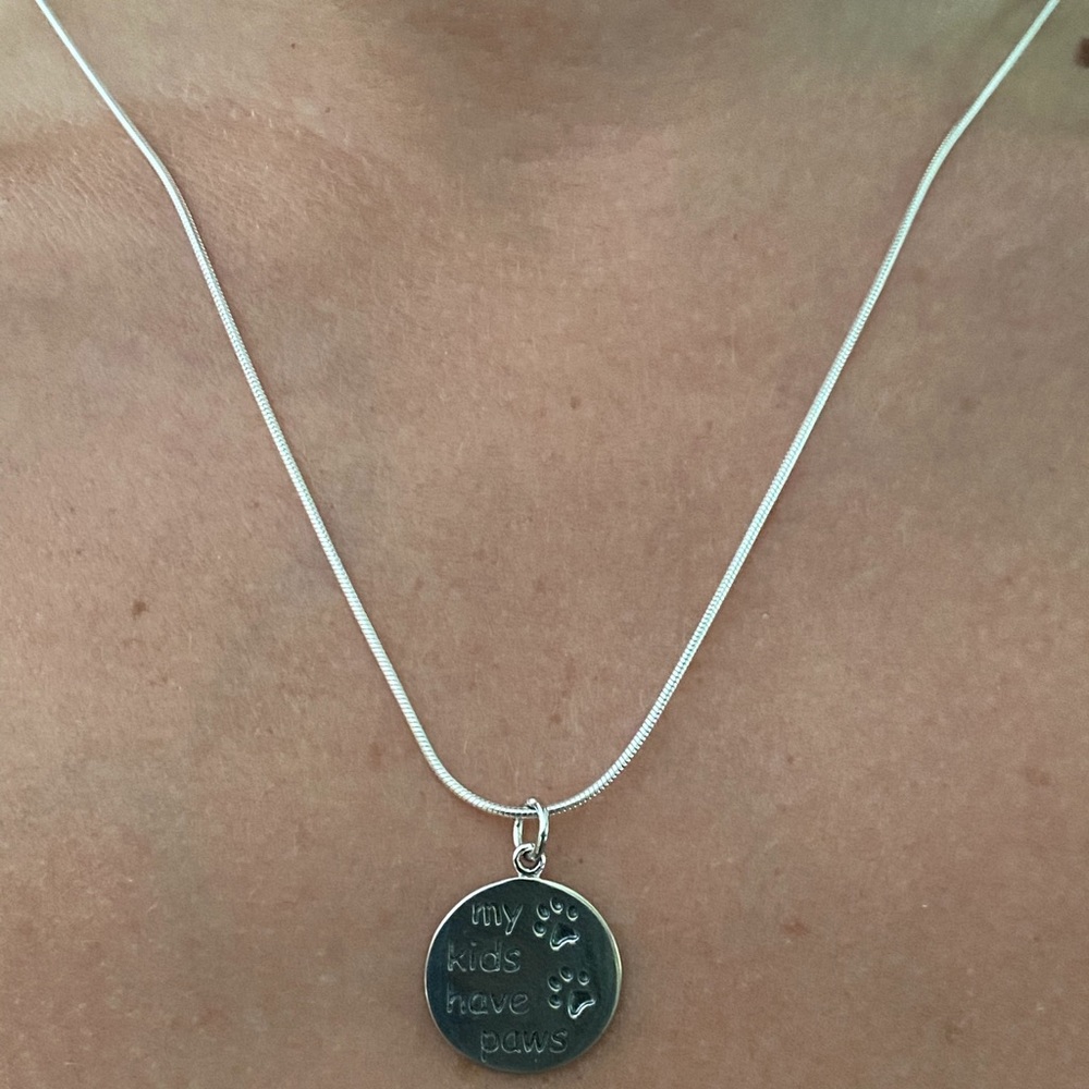 Sterling My Kids have Paws Necklace - Picture 8 of 16
